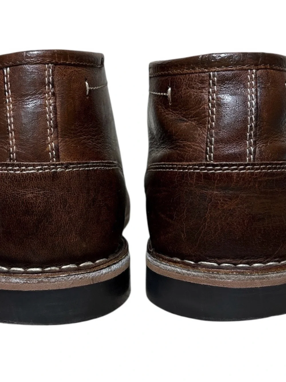 Steve Madden Ivan Chukka Boots Brown Leather Size 12 Casual Dress Shoes